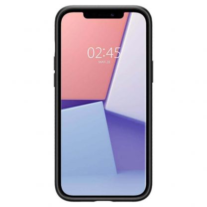 Spigen Liquid Air Case - силиконов (TPU) калъф с висока степен на защита за iPhone 12 Pro Max (черен) 4