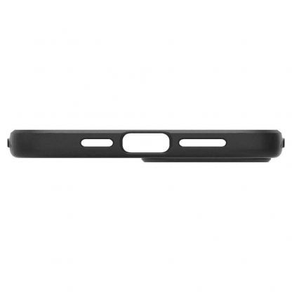 Spigen Liquid Air Case - силиконов (TPU) калъф с висока степен на защита за iPhone 12 Pro Max (черен) 6