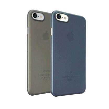 Ozaki O!Coat 0.3 Jelly Case 2-in-1 Pack - комплект от два тънки полипропиленови кейса (0.3 mm) за iPhone SE (2020), iPhone 8, iPhone 7 (черен и син) 4