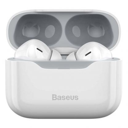Baseus Simu S1 Active Noise Cancelling TWS In-Ear Bluetooth Earphones (NGS1-02) - безжични блутут слушалки за мобилни устройства (бял) 4