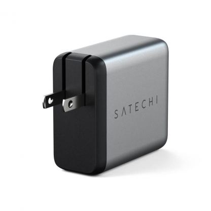 Satechi 100W USB-C PD GaN Charger - захранване за ел. мрежа с USB-C PD изход и с технология за бързо зареждане (сив) 2