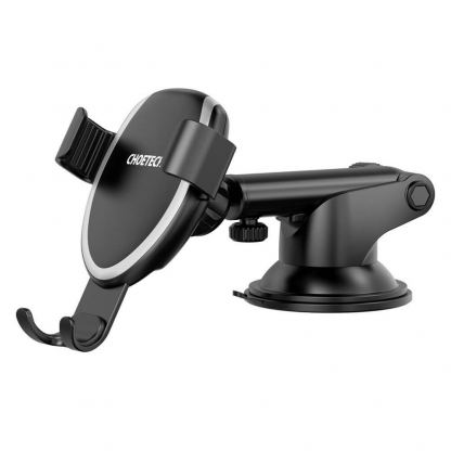 Choetech Gravity Car Wireless Charger Stand 10W - поставка за кола с безжично зареждане за Qi съвместими смартфони (черен) 2