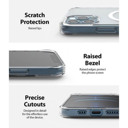 Ringke Fusion Magnetic Case - хибриден кейс с висока степен на защита с MagSafe за iPhone 12 Pro Max (прозрачен-мат)  7