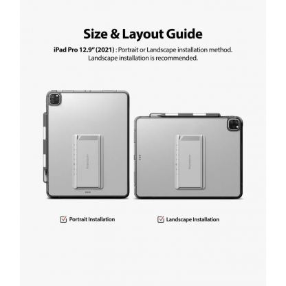 Ringke Fusion Combo Case - удароустойчив хибриден кейс и сгъавема поставка за iPad Pro 11 M1 (2021), iPad Pro 11 (2020) (тъмносив) 9