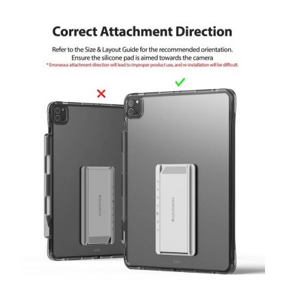 Ringke Fusion Combo Case - удароустойчив хибриден кейс и сгъавема поставка за iPad Pro 11 M1 (2021), iPad Pro 11 (2020) (тъмносив) 10