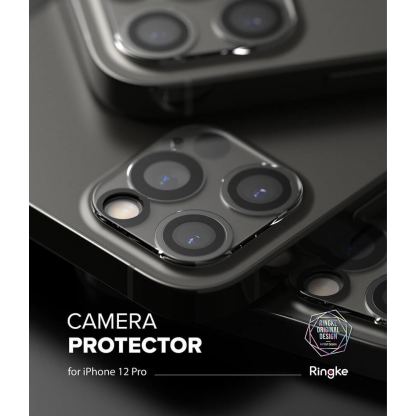 Ringke Camera Lens Glass - комплект 2 броя предпазни стъклени протектора за камерата на iPhone 12 Pro (прозрачен) 11