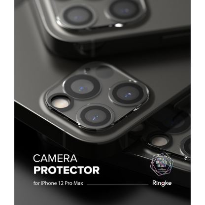 Ringke Camera Lens Glass - комплект 2 броя предпазни стъклени протектора за камерата на iPhone 12 Pro Max (прозрачен) 2
