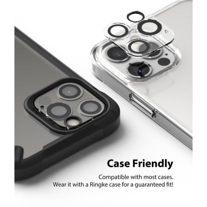Ringke Camera Lens Glass - комплект 2 броя предпазни стъклени протектора за камерата на iPhone 12 Pro Max (прозрачен) 10