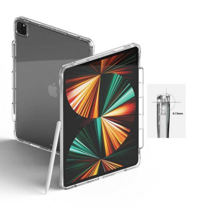 Ringke Fusion Case - удароустойчив хибриден кейс за iPad Pro 12.9 M1 (2021) (черен) 7