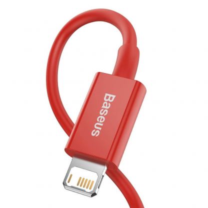 Baseus Superior Lightning USB Cable (CALYS-C09) - USB кабел за Apple устройства с Lightning порт (100 см) (червен) 6