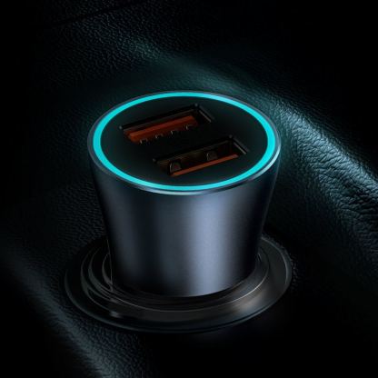 Baseus Golden Contactor Pro Quick Car Charger 2xUSB 40W (CCJD-A0G) - зарядно за кола с 2xUSB-A изхода с технология за бързо зареждане (сив) 17
