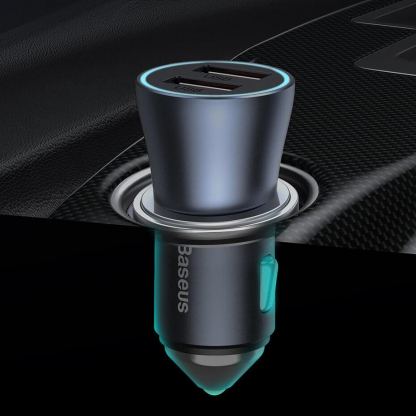 Baseus Golden Contactor Pro Quick Car Charger 2xUSB-А 40W (CCJD-A03) - зарядно за кола с 2xUSB-A изхода с технология за бързо зареждане (син) 19