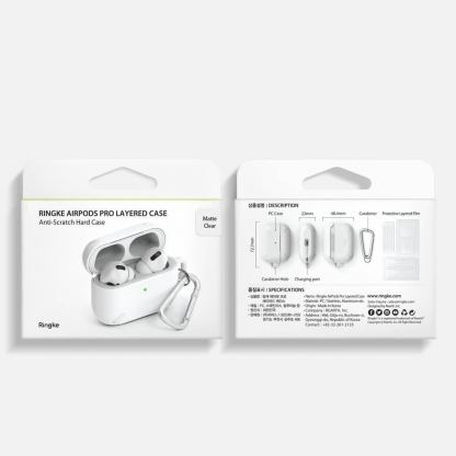 Ringke AirPods Pro Case - хибриден удароустойчив кейс за Apple AirPods Pro (прозрачен) 14