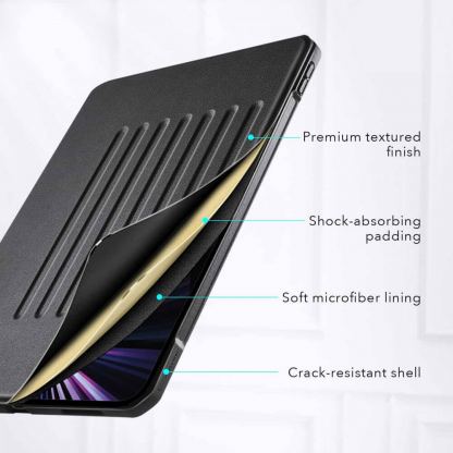 ESR Sentry Stand Case - хибриден удароустойчив кейс с поставка за iPad Pro 11 M1 (2021), iPad Pro 11 (2020), iPad Pro 11 (2018) (черен) 6