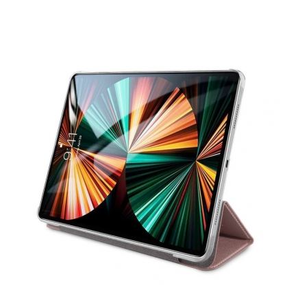 Guess Saffiano Folio Cover - дизайнерски кожен кейс и поставка за iPad Pro 11 M1 (2021), iPad Pro 11 (2020), iPad Pro 11 (2018) (розов) 3