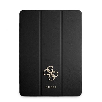 Guess Saffiano Folio Cover - дизайнерски кожен кейс и поставка за iPad Pro 11 M1 (2021), iPad Pro 11 (2020), iPad Pro 11 (2018) (черен) 2