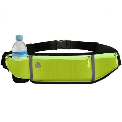 Ultimate 4-pocket Running Belt - универсален спортен калъф за кръста с 4 джоба за смартфони (зелен)