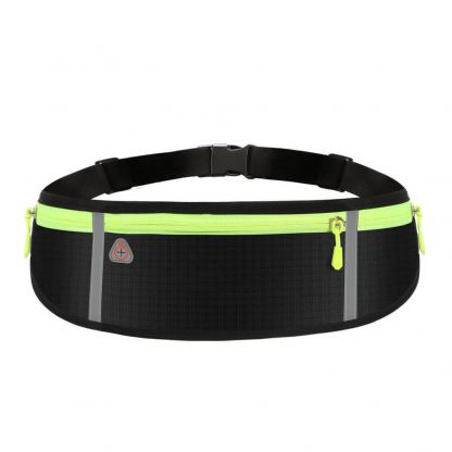 Ultimate 4-pocket Running Belt - универсален спортен калъф за кръста с 4 джоба за смартфони (зелен) 3