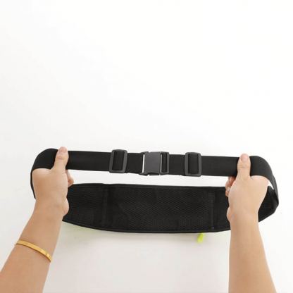 Ultimate 4-pocket Running Belt - универсален спортен калъф за кръста с 4 джоба за смартфони (зелен) 5