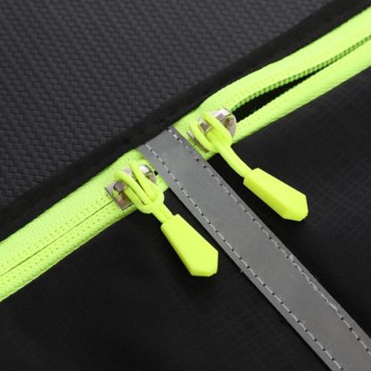Ultimate 4-pocket Running Belt - универсален спортен калъф за кръста с 4 джоба за смартфони (зелен) 7