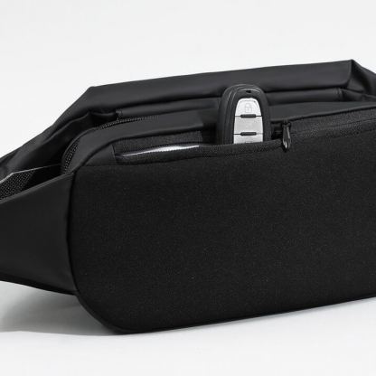 Ultimate Shoulder Sling Backpack - стилна чанта с презрамка за смартфони и други дребни вещи (черен) 8