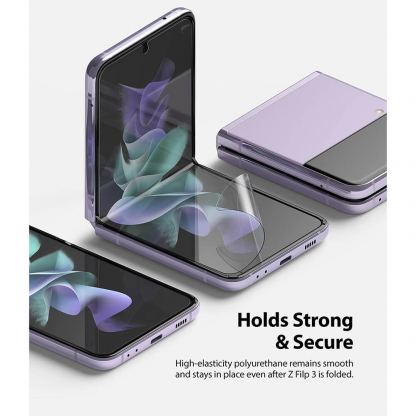 Ringke Invisible Defender Screen Protector - защитни покрития за дисплея на Samsung Galaxy Z Flip 3 (2 броя) 3