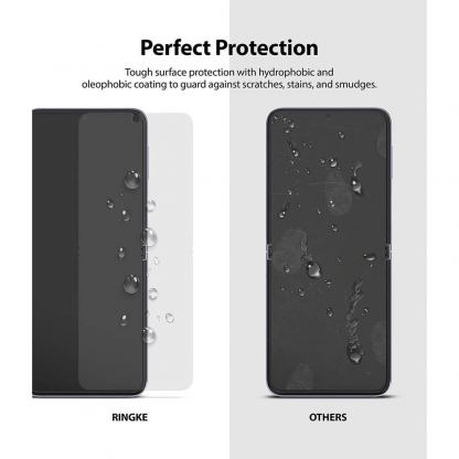 Ringke Invisible Defender Screen Protector - защитни покрития за дисплея на Samsung Galaxy Z Flip 3 (2 броя) 6