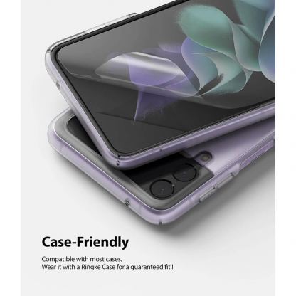 Ringke Invisible Defender Screen Protector - защитни покрития за дисплея на Samsung Galaxy Z Flip 3 (2 броя) 7