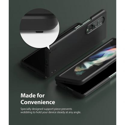 Ringke Slim PC Case - поликарбонатов кейс за Samsung Galaxy Z Fold 3 (черен) 6