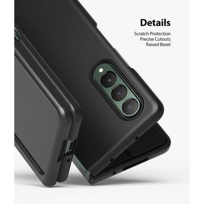 Ringke Slim PC Case - поликарбонатов кейс за Samsung Galaxy Z Fold 3 (черен) 7