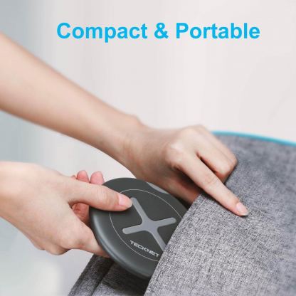 TeckNet EWC01032BA01 Wireless Charger 2 Pack - комплект от 2 броя поставки (пад) за безжично зареждане с технология за бързо зареждане (10W) за Qi съвместими устройства (черен) 6