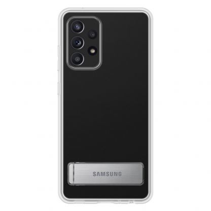 Samsung Clear Standing Cover EF-JA525 - оригинален удароустойчив хибриден кейс с поставка за Samsung Galaxy A52, Galaxy A52 5G (прозрачен) 4