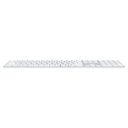 Apple Magic Wireless Keyboard with Touch ID and Numeric Keypad BG - безжична клавиатура за Mac компютри с M1 процесор (сребрист-бял) (модел 2021) 2