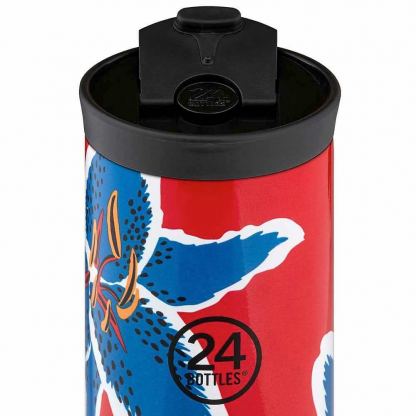 24 Bottles Travel Tumbler 350ml - вакуумно изолирана бутилка за всекидневна употреба с капацитет 350 мл (червен) 2