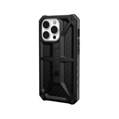 Urban Armor Gear Monarch Case - удароустойчив хибриден кейс за iPhone 13 Pro (черен-карбон) 2