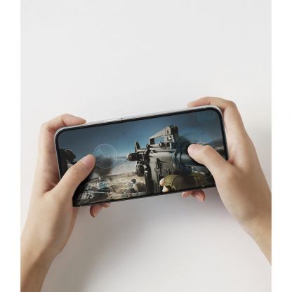 Ringke Invisible Defender Full Cover Tempered Glass 3D - калено стъклено защитно покритие за дисплея на iPhone 13 Pro Max (черен-прозрачен) 6