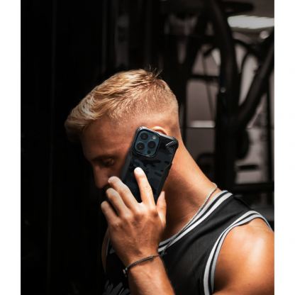 Ringke Fusion X Case - хибриден удароустойчив кейс за iPhone 13 Pro (черен-камуфлаж) 3