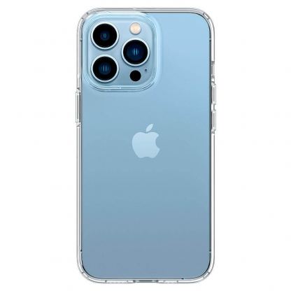 Spigen Liquid Crystal Case - тънък силиконов (TPU) калъф за iPhone 13 Pro (прозрачен)  3