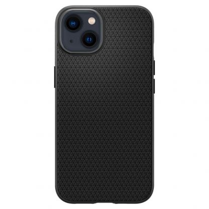 Spigen Liquid Air Case - силиконов (TPU) калъф с висока степен на защита за iPhone 13 (черен) 2