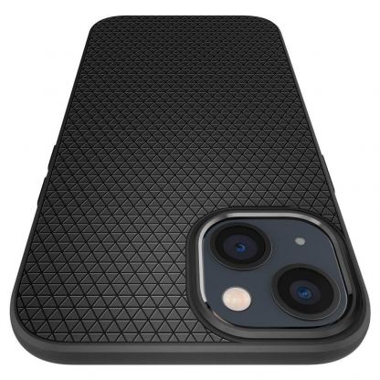 Spigen Liquid Air Case - силиконов (TPU) калъф с висока степен на защита за iPhone 13 (черен) 6
