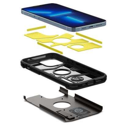 Spigen Tough Armor Case - хибриден кейс с най-висока степен на защита за iPhone 13 Pro (тъмносив) 6