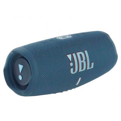JBL Charge 5 - водоустойчив безжичен спийкър с вградена батерия, зареждащ мобилни устройства (тъмносин)