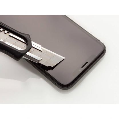 3MK HardGlass Max Full Screen Tempered Glass - калено стъклено защитно покритие за дисплея на iPhone 13 mini (черен-прозрачен) 5