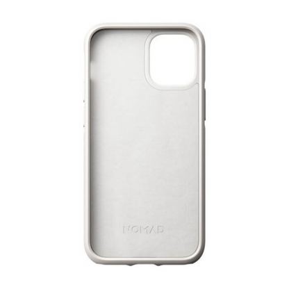 Nomad Leather Rugged Case - кожен (естествена кожа) кейс за iPhone 12 mini (бежов) 5