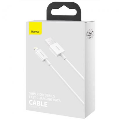 Baseus Superior Lightning USB Cable (CALYS-B02) - USB кабел за Apple устройства с Lightning порт (150 см) (бял) 7
