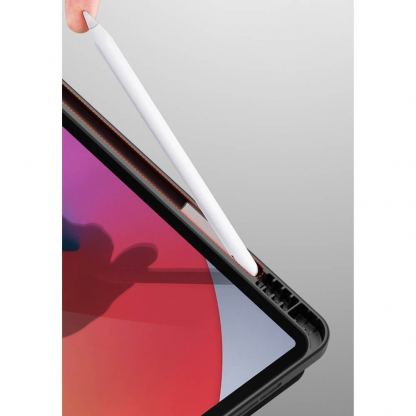 DUX DUCIS Domo Tablet Case - полиуретанов кейс с поставка и отделение за Apple Pencil 2 за iPad Pro 11 M1 (2021), iPad Pro 11 (2020), iPad Pro 11 (2018) (черен) 14