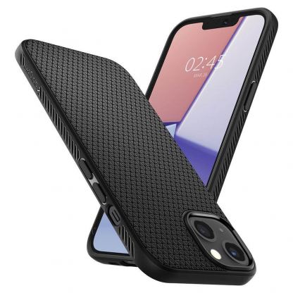 Spigen Liquid Air Case - силиконов (TPU) калъф с висока степен на защита за iPhone 13 mini (черен) 9