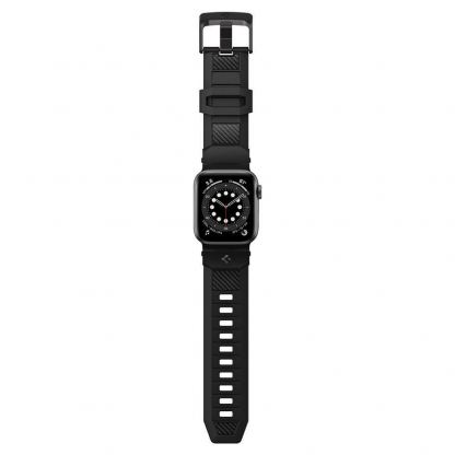 Spigen Rugged Band - хибридна каишка (полимер+карбон) за Apple Watch 41мм, 40мм и 38мм (черен) 4