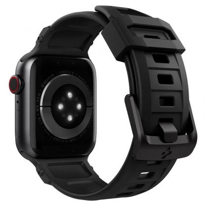 Spigen Rugged Band - хибридна каишка (полимер+карбон) за Apple Watch 41мм, 40мм и 38мм (черен) 7