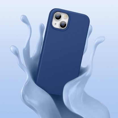 Ugreen Protective Silicone Case - силиконов (TPU) калъф за iPhone 13 (син) 7